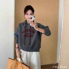 013慵懒风圆领卫衣女秋季新款薄款宽松韩版oversize女式上衣bf外