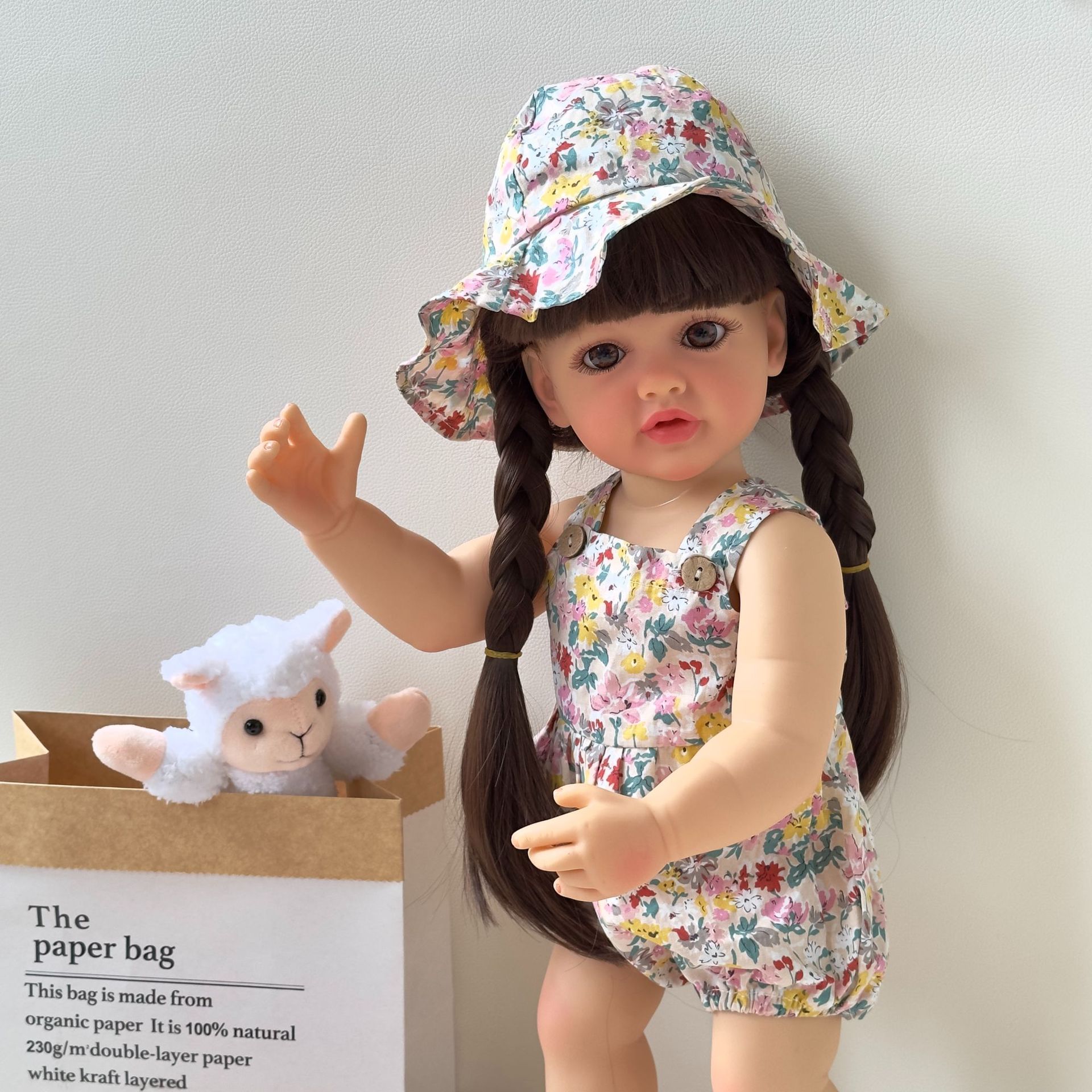 NPK bienes genuinos 55cm mameluco floral completo pegamento simulación muñeca Betty entrega transfronteriza de una sola pieza