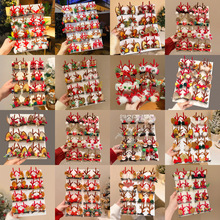 圣诞发夹女童可爱鹿角发卡麋鹿装饰品2025新款儿童圣诞节发饰批发