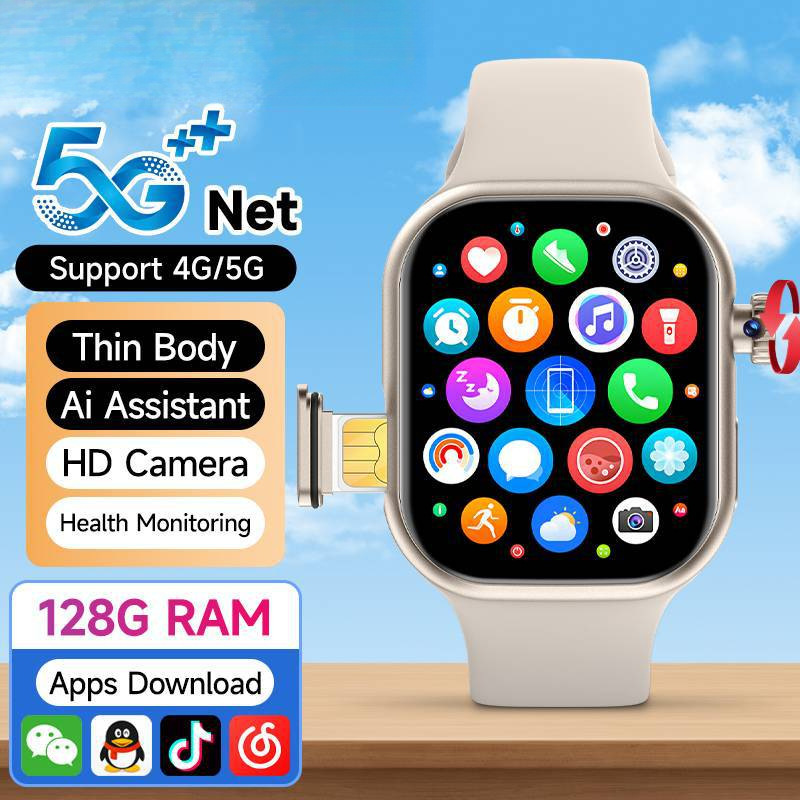 Cross-Border E-Commerce Smart Watch with 4G/5G Card Slot, Heart Rate, Blood Oxygen, Blood Pressure, Sleep Monitoring, and Phone Calls Cross-Border E-Commerce Smart Watch with 4G/5G Card Slot, Heart Rate, Blood Oxygen, Blood Pressure, Sleep Monitoring, and Phone Calls