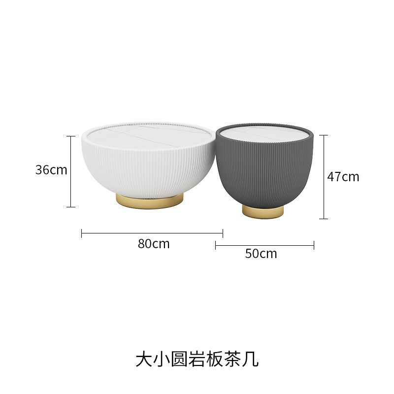 크고 작은 그릇 커피 테이블