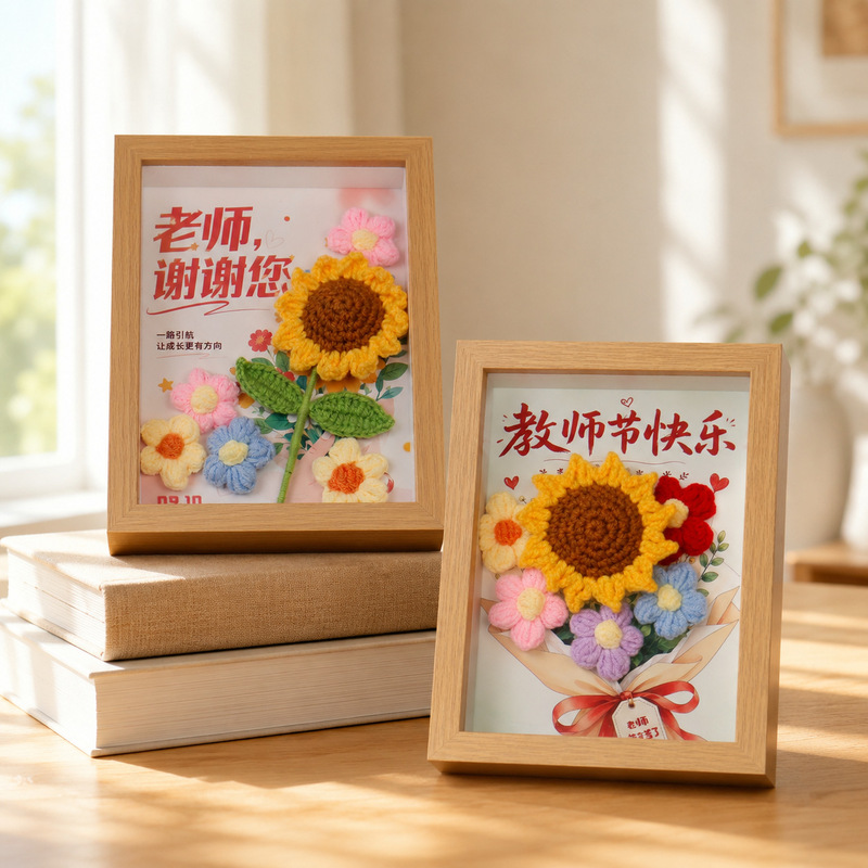 2026 Teacher's Day Gift: Practical and Creative Sunflower Photo Frame for Students to Give to Teachers, Office Decorative Ornament