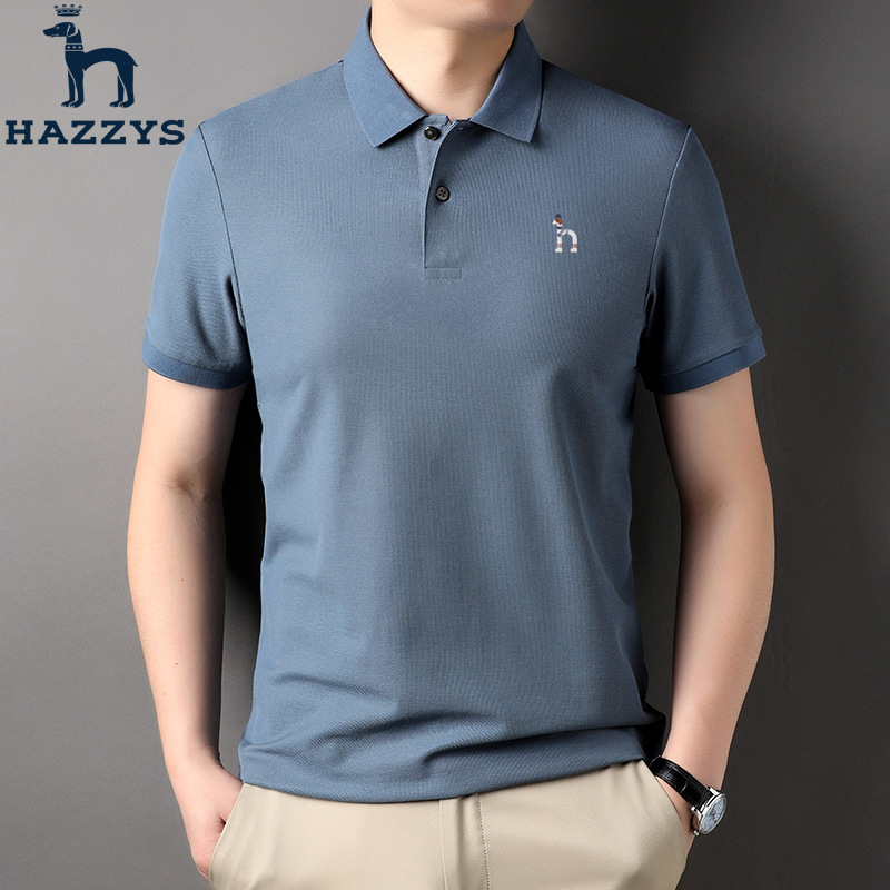 Hazzys正品哈吉斯短袖T恤男夏季翻领商务休闲百搭半袖Polo衫|undefined