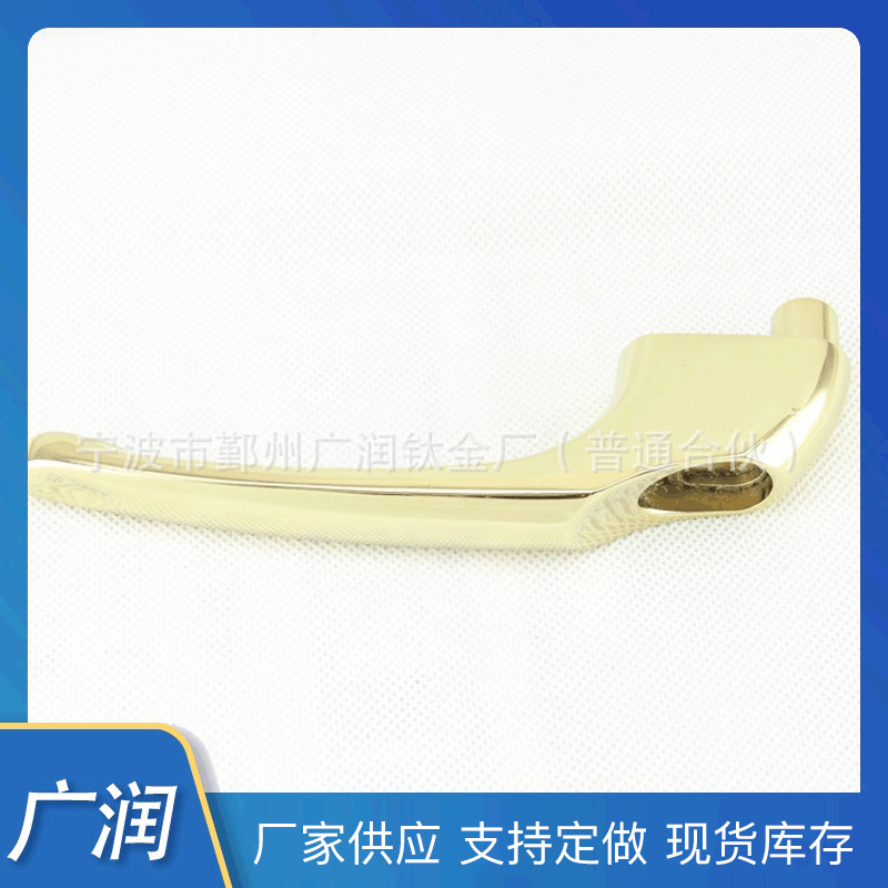 厂家提供家用门把手表面处理 对开门木门锁具锌合金镀锆金门把手