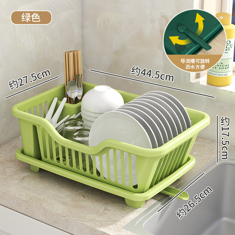 Espesado drenaje tazón estante de plástico de una sola capa de goteo plato estante de almacenamiento de vajilla estante de almacenamiento de tazón de cocina al por mayor