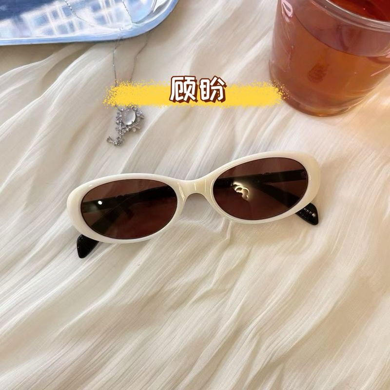 新款日系复古网红甜酷猫眼墨镜女高级感防晒太阳眼镜街拍太阳镜潮|undefined