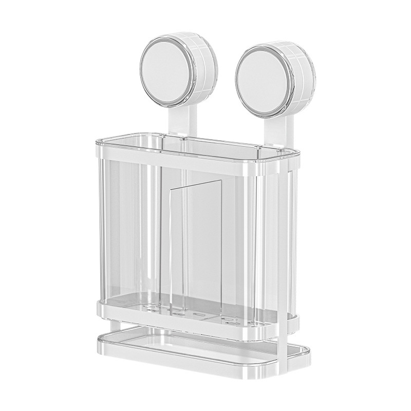 Tubo de palillos de ventosa Caja de palillos de drenaje de cocina sin perforación montada en la pared Caja de almacenamiento de palillos nuevos para el hogar