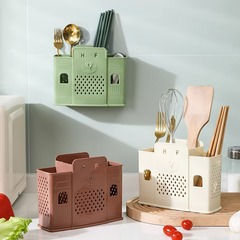 家庭用穴あけフリーの箸入れキッチン用プラスチック製アイデア水切り食器収納ケース箸入れ箸入れ