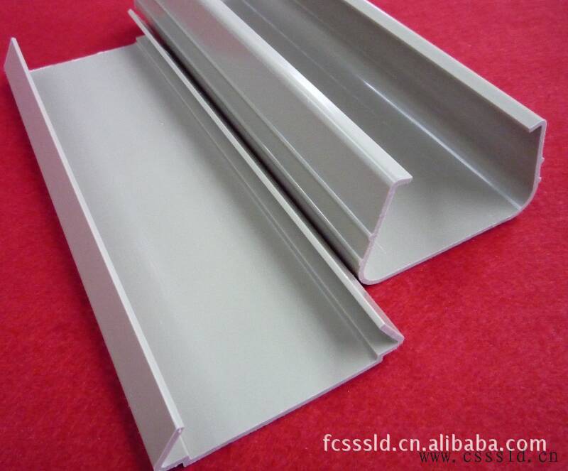 ABS黑色阻燃防火U型槽，可带孔45度斜切