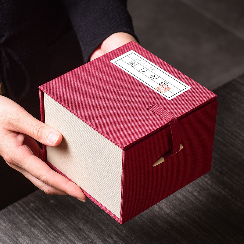 Gift Box storage bag portable packaging gift box hemp bag gift cup play brocade gift gift packaging empty box