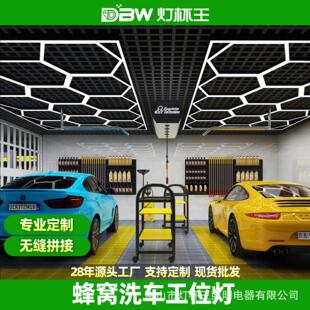 Cross-border wholesale honeycomb lamp auto repair workshop Jiugongge car wash room ceiling dust-free film car beauty station lamp