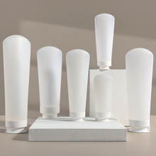 现货PE软管挤压翻盖瓶 旅行分装瓶 乳液瓶 身体乳瓶 包材空瓶分装