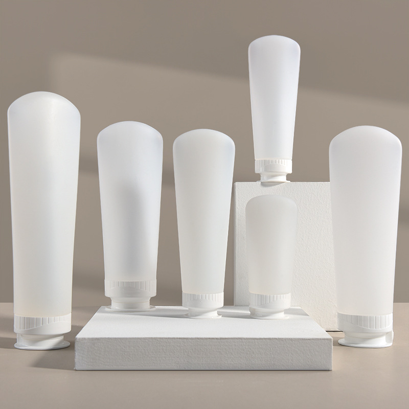 现货PE软管挤压翻盖瓶 旅行分装瓶 乳液瓶 身体乳瓶 包材空瓶分装