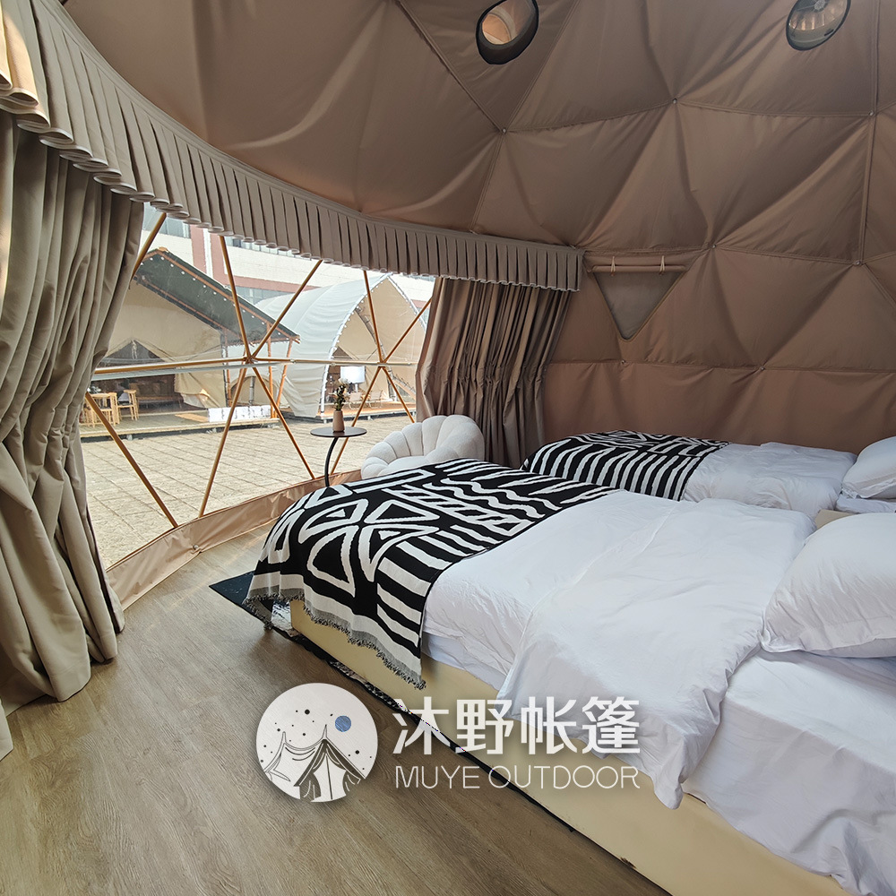 Muye camping al aire libre albergue hotel tienda de campaña Star Star Room tienda de campaña de exhibición esférica grande campamento