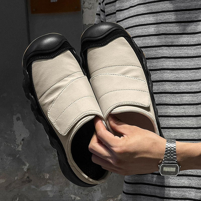 Весенняя новинка 2025 года: удобные ленивые туфли, мягкая поверхность, не утомляют, полупинетки, однотонные повседневные туфли, ретро-туфли на толстой подошве для пар.