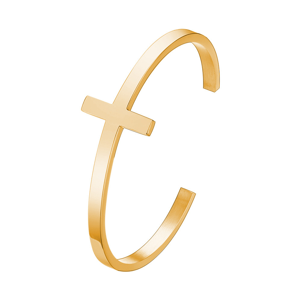 15g Weight Bangle Classification 304 Stainless Steel Chain Material 1 Piece Quantity Holiday, Daily Occasion 304 Stainless Steel Material Geometric Pattern Women's Gender Simple Style Style Simple Style Geometric 304 Stainless Steel Bangle In Bulk 6