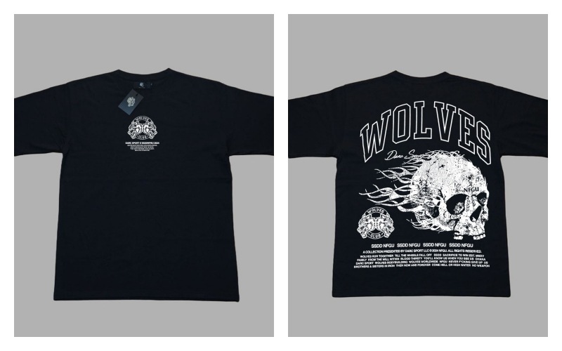 Darc Wolves Sport Oversized Men T-shirts Fitness Bodybuildin