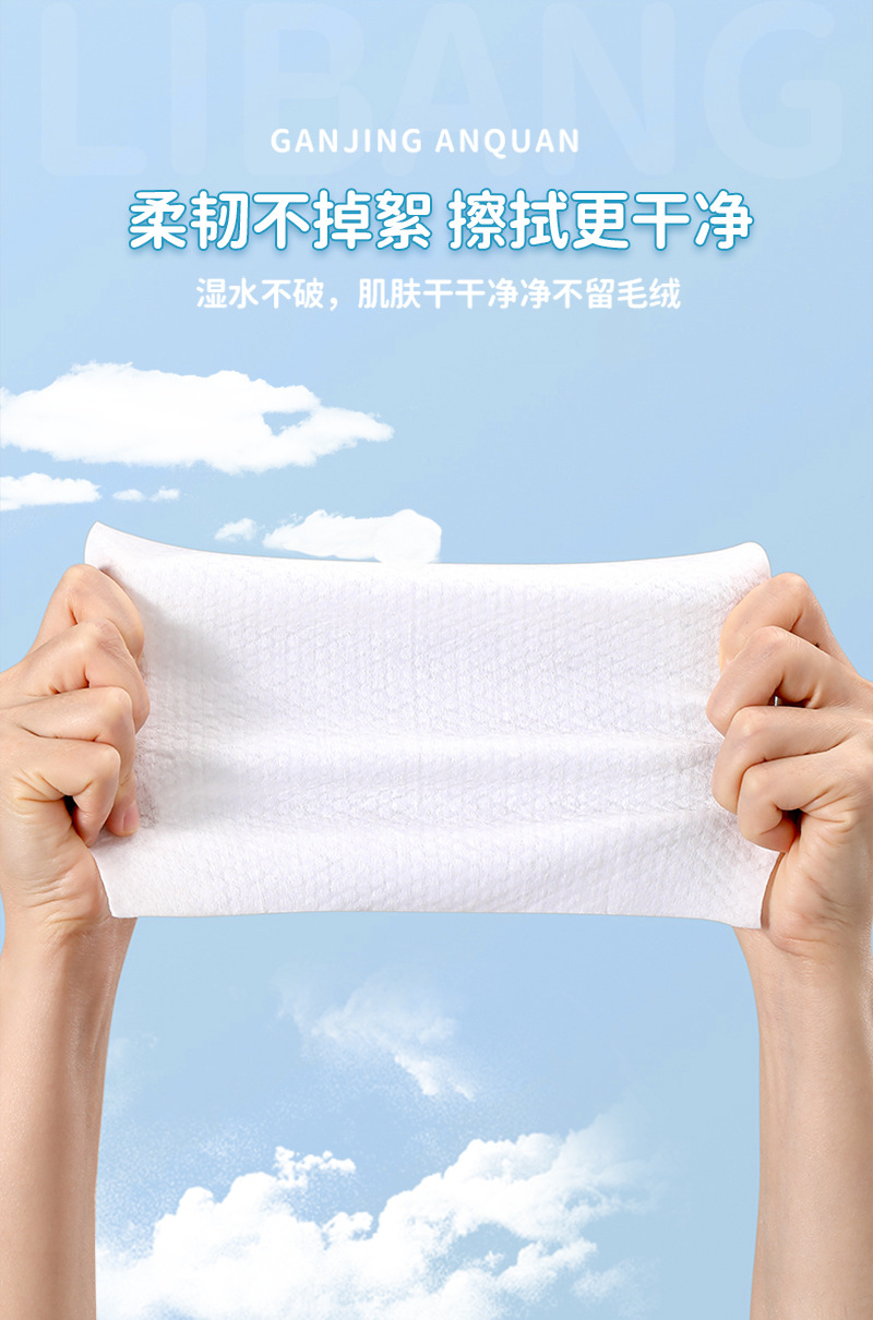 加厚款丽邦洗脸巾一次性绵柔洗面擦脸洁面巾不掉毛干湿两用巾-阿里巴巴