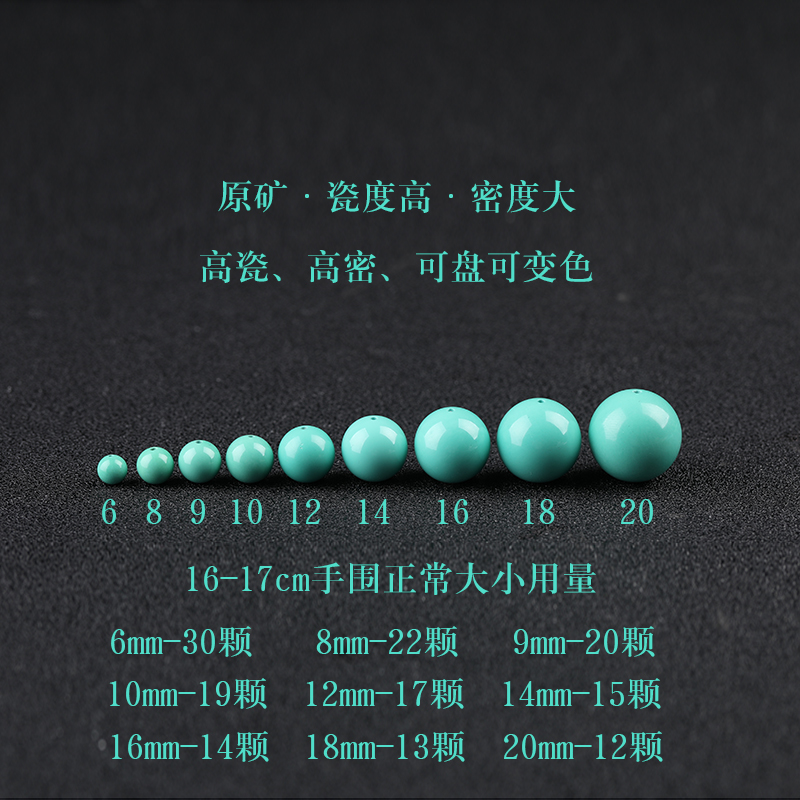 Organic turquoise natural ore