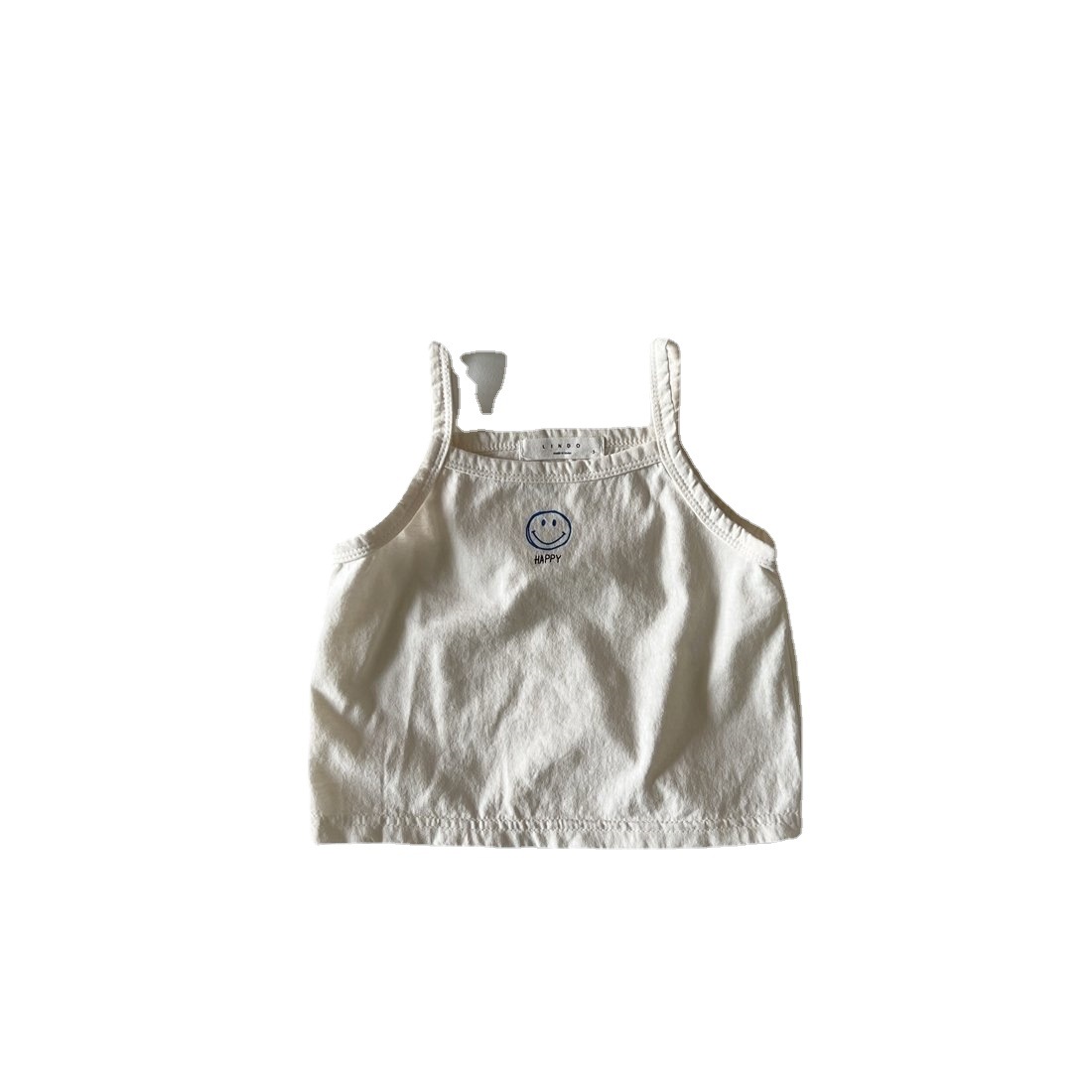 Los niños de la cara sonriente camisola estilo coreano ropa de los niños bebé chaleco verano fino bebé algodón camisola