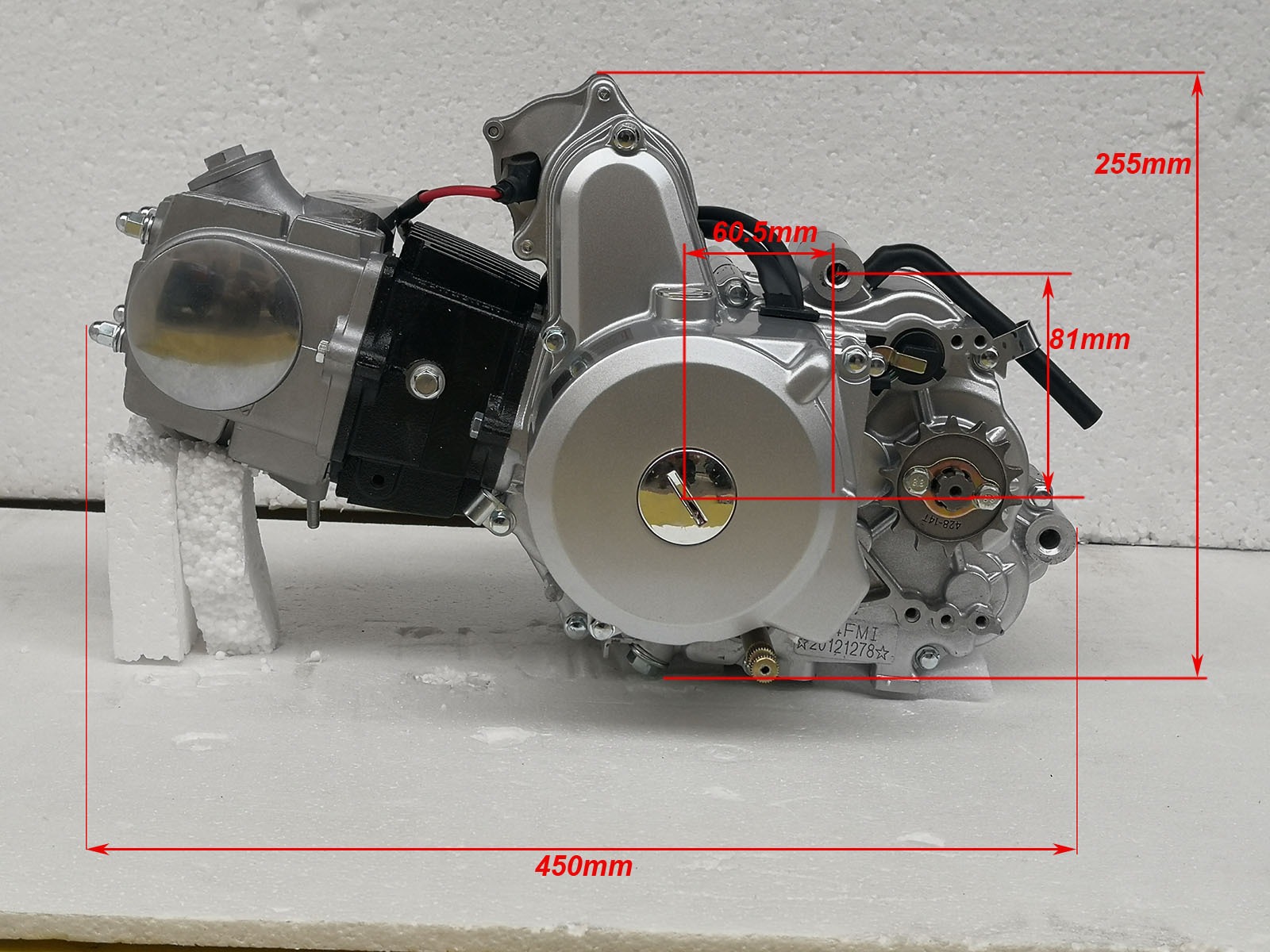 110Cc125Cc Engine Assembly for Beach Bikes and Go-Karts, 1 Forward Gear with Reverse Gear, 1+1125 Engine