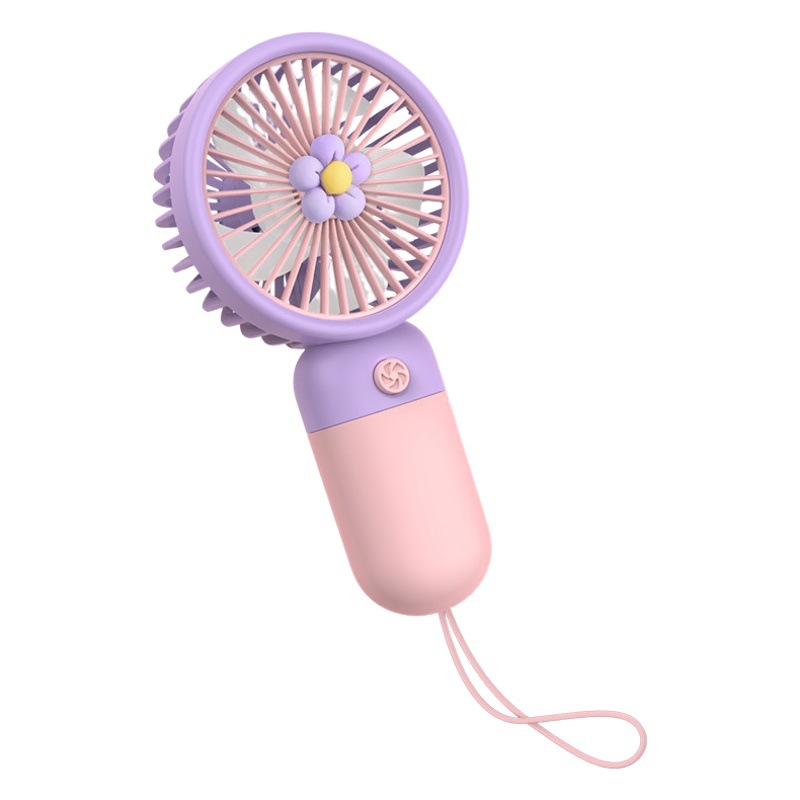 Mini ventilador portátil USB recargable, pequeño ventilador eléctrico de verano para dormitorio o camping