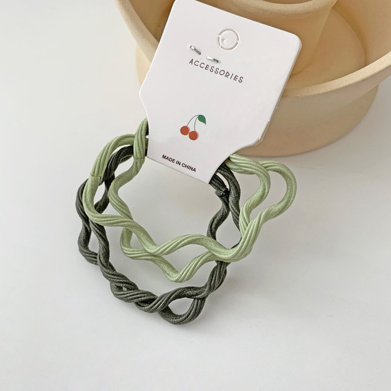 Japonés color caramelo no duele banda de pelo lindo todo-fósforo cuerda de pelo de alta banda de goma elástica Cola de Caballo cuerda de pelo accesorios para el cabello al por mayor