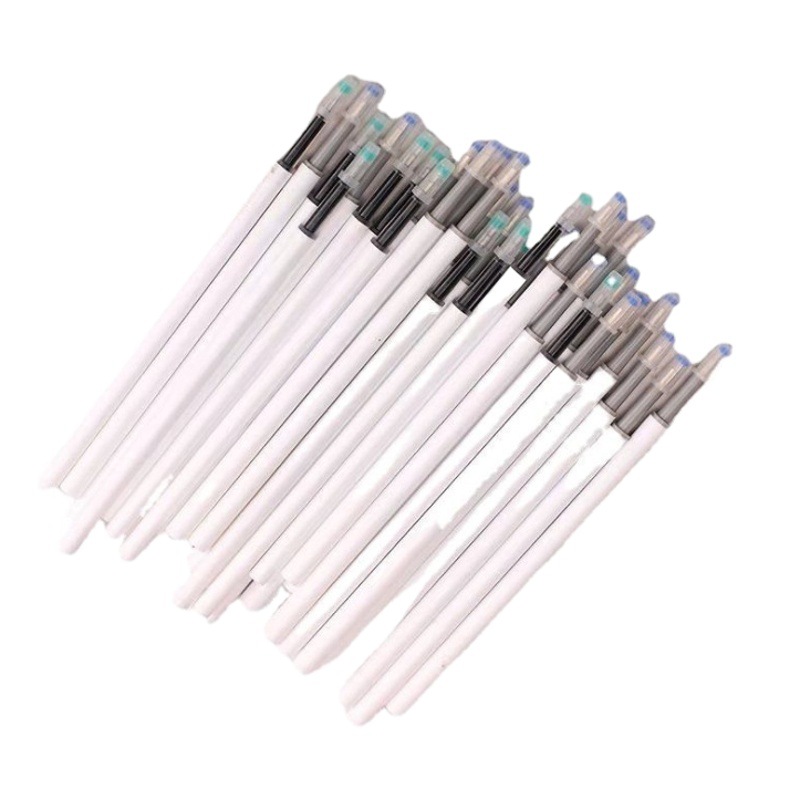 Press the white neutral refill 0.5/0.38mm bullet needle tube micro quick drying simple stationery wholesale