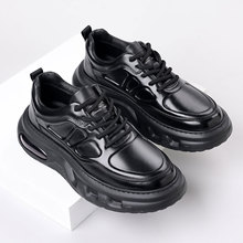 2025新款男士休闲鞋厚底增高运动男鞋潮流百搭气垫板鞋男款高级感