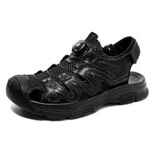 Large size47623�羳��������ɳ̲��Ь��ͷ���Genuine Leather