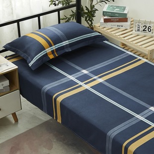 Single Piece Bed Sheet for Dormitory Students, Male 1.2m Dormitory Bunk Bed, Children's Washed Cotton Sheet, Female