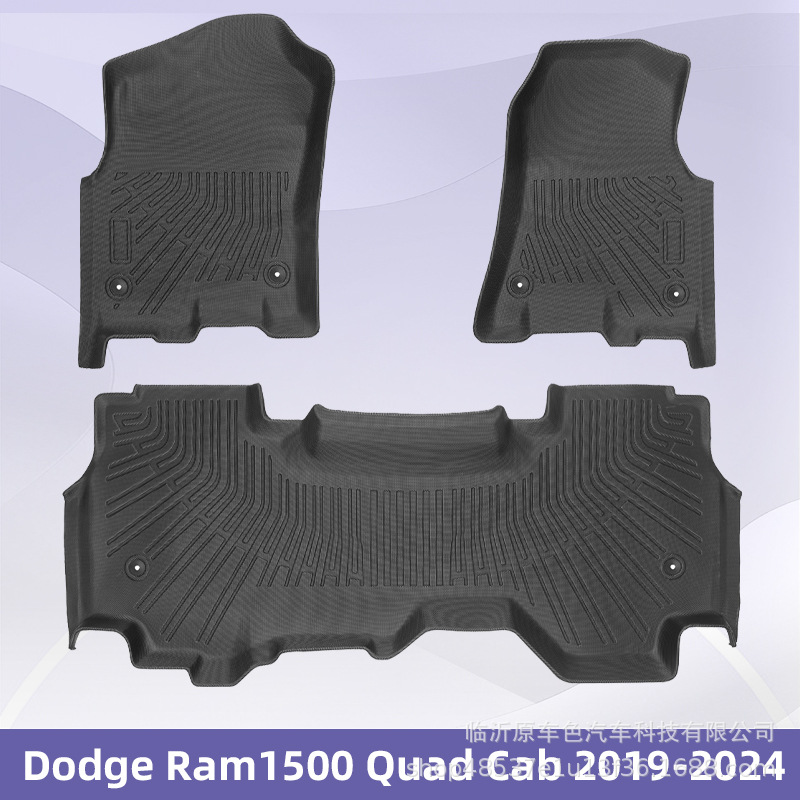 Para Dodge Ram1500 Quad Cab 2019 - 2024 3D TPE para todo el tiempo