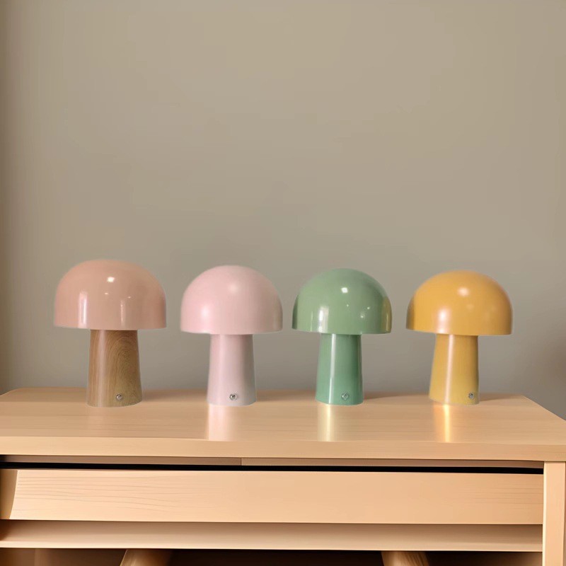 Lámpara de mesa de hongos minimalista moderna dormitorio junto a la cama sala de estudio diseñador nórdico sala de estar sala de estar lámpara de mesa