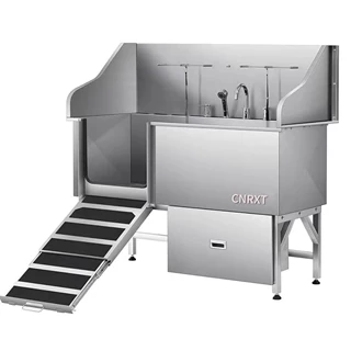Pet bath stainless steel sink 智能宠物沐浴水槽不锈钢加厚板材
