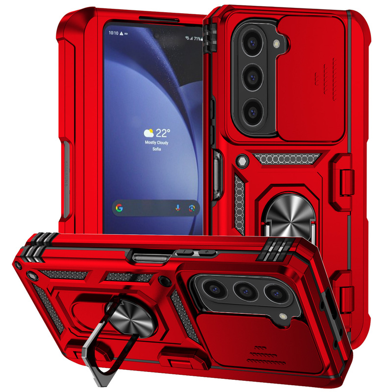 Cross-Border Applicable Samsung Fold7 Sergeant Push-Window Bracket Phone Case Sam Zfold5 Anti-Drop Fold6 Protective Cover