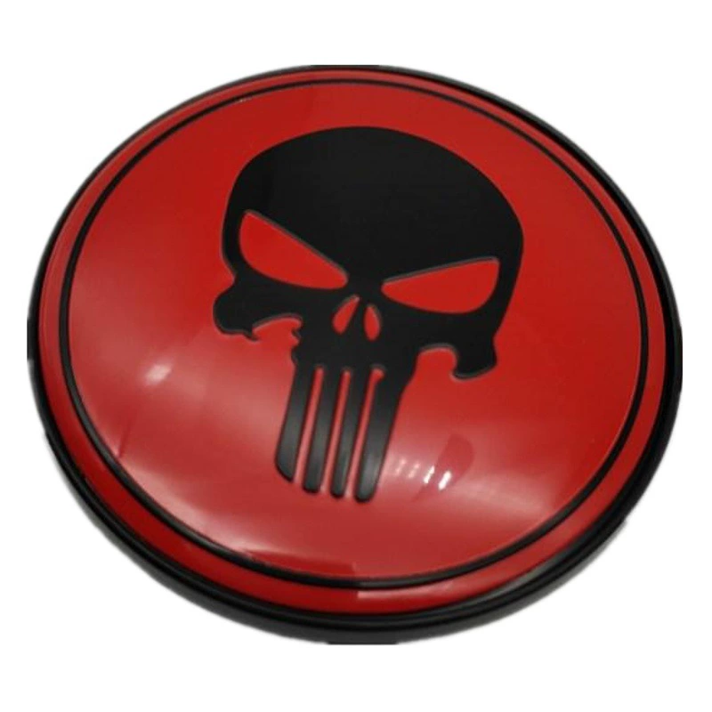 Крышка колеса личности модификации колеса автомобиля маркировка Punisher алюминиевый череп логотип Центральная крышка 56 мм/65 мм