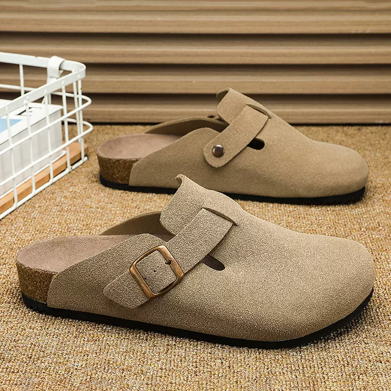 勃肯拖鞋男季外穿运动室内居家防滑防臭软底轻便无后跟一脚蹬单鞋