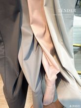 アイスシルクワイドレッグパンツ女性のための 2025 新しい夏薄いスタイル小高ウエストストレートドレープカジュアル痩身日焼け止めパンツ|undefined