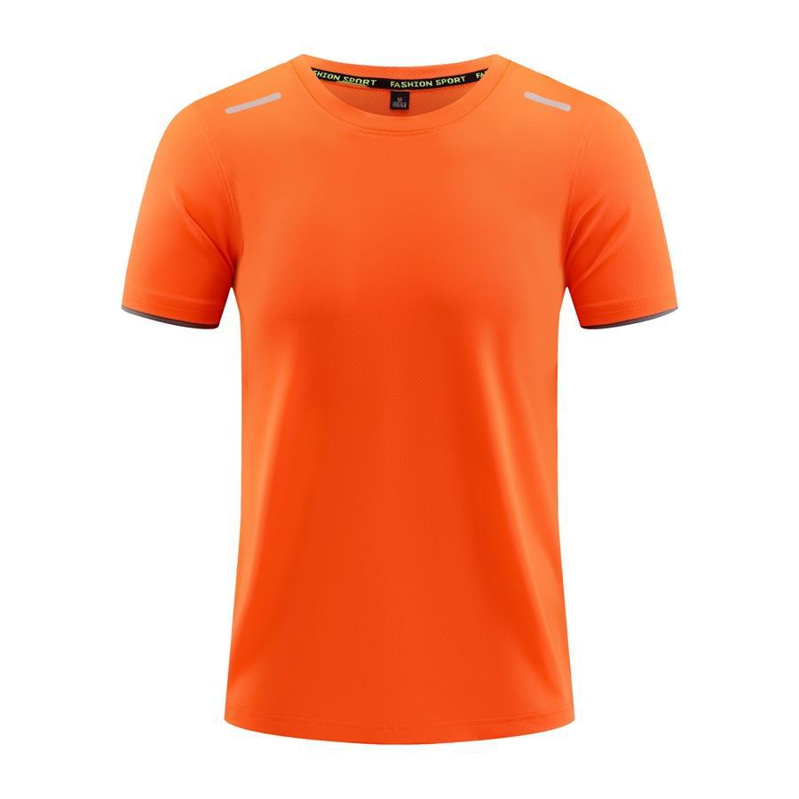 Camisa publicitaria Camiseta con logotipo impreso de manga corta superior al aire libre maratón Camiseta súper suave transpirable ropa deportiva ventas directas de fábrica