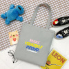 Handheld one-shoulder bag, capacious shopping bag, cloth bag, custom made, for students, Korean style