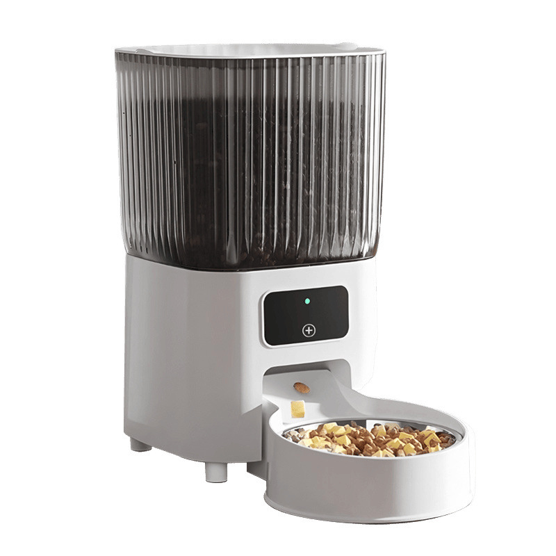 alimentador inteligente para mascotas, monitoreo remoto de gran capacidad y tiempo cuantitativo con cámara para alimentar automáticamente al gato