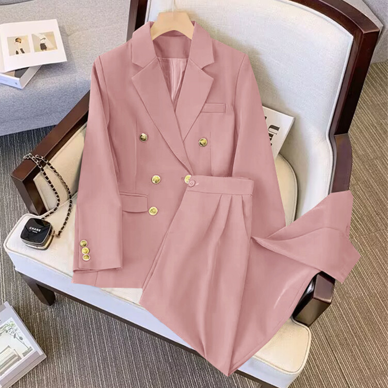 2024 new goddess fan suit suit women's spring and autumn popular Korean high-end lazy style leisure Joker