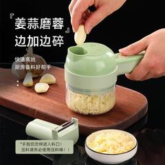 新しいガトリング野菜カッター多機能家庭用スライスアーティファクトガーリックグラインダーストーム電動ハンドヘルドクッキングマシン