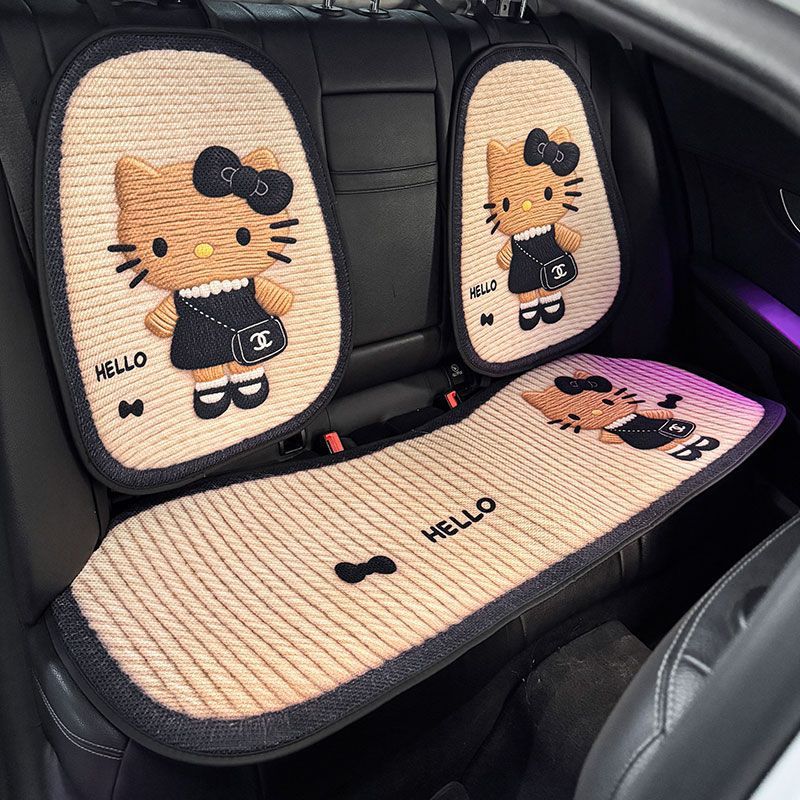 Car seat cushion 2026, universal for all seasons, new model seat cushion for rear seats, summer car interior set