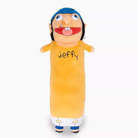 跨境新款Long Jeffy Plush 长条杰夫毛绒抱枕玩偶公仔