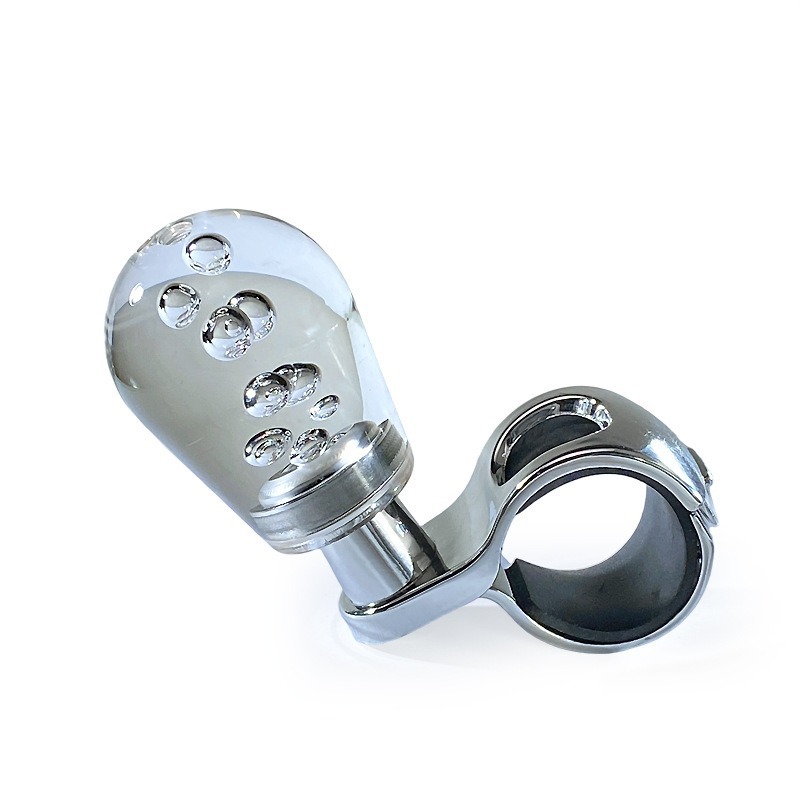 Cross-Border Hot Selling Crystal Acrylic Steering Wheel Power Ball Bearing Type 360 ° Labor-Saving Auxiliary Steering Ball