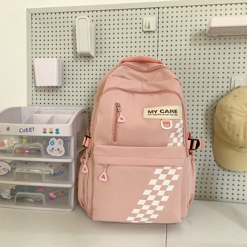 Mochila escolar transfronteriza masculina mochila de estudiante de secundaria para reducir la carga de gran capacidad mochila de computadora de 15,6 pulgadas hembra