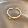 Fashionable trend universal beaded bracelet from pearl, light luxury style, internet celebrity, simple and elegant design