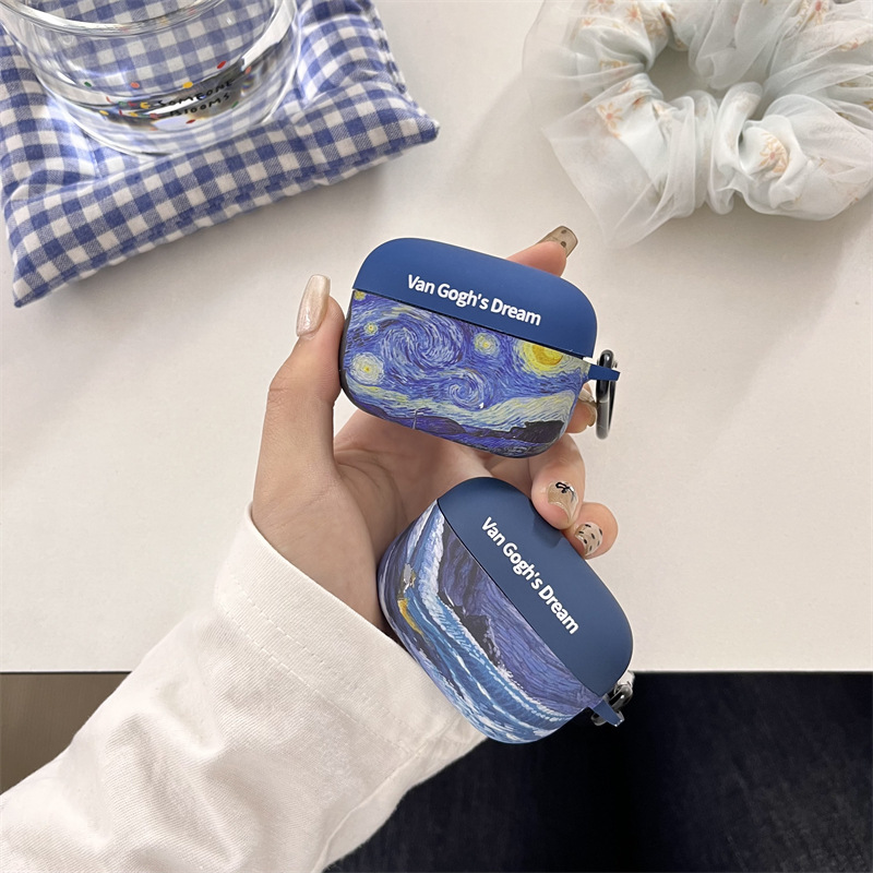 For Sony WF-x1000XM5 Water Sticker Soft Shell Oil Painting Shark boseUltra Bluetooth Headset Protective Case For Sony WF-x1000XM5 Water Sticker Soft Shell Oil Painting Shark boseUltra Bluetooth Headset Protective Case