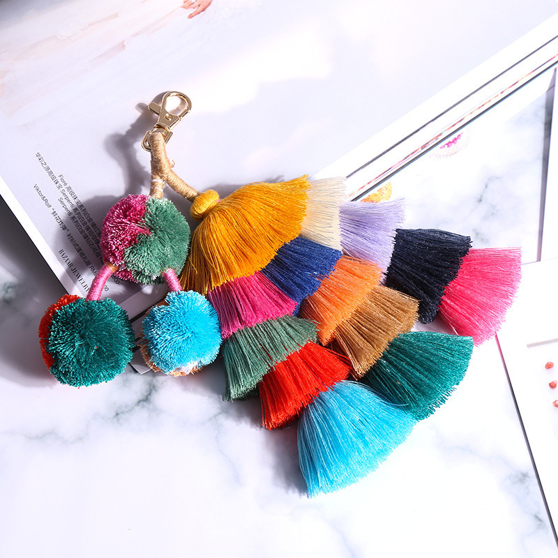 Bohemian Tassel Pendant DIY Hand-Woven Pendant Ethnic Style Bag Pendant Keychain Pendant Jewelry Bohemian Tassel Pendant DIY Hand-Woven Pendant Ethnic Style Bag Pendant Keychain Pendant Jewelry